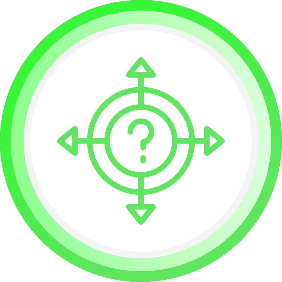 Line Green Circle Gradient Design vector