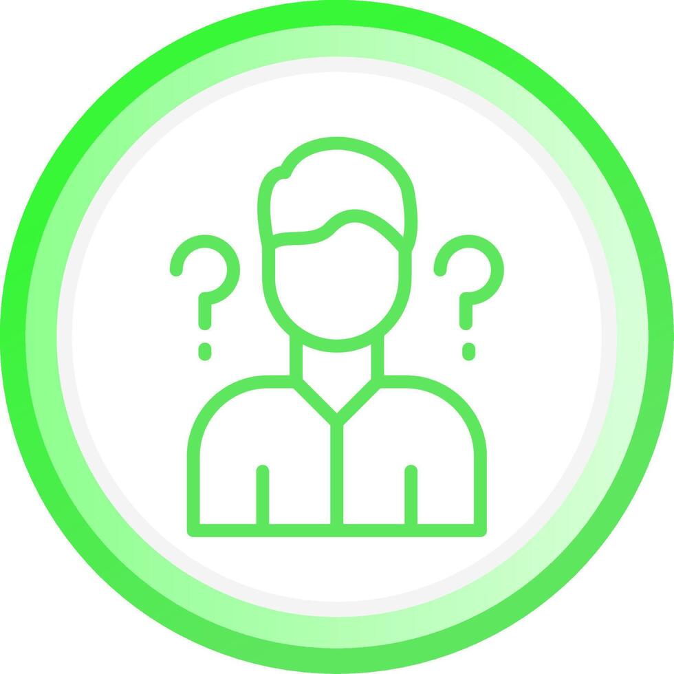 Uncertainty Creative Icon Design vector