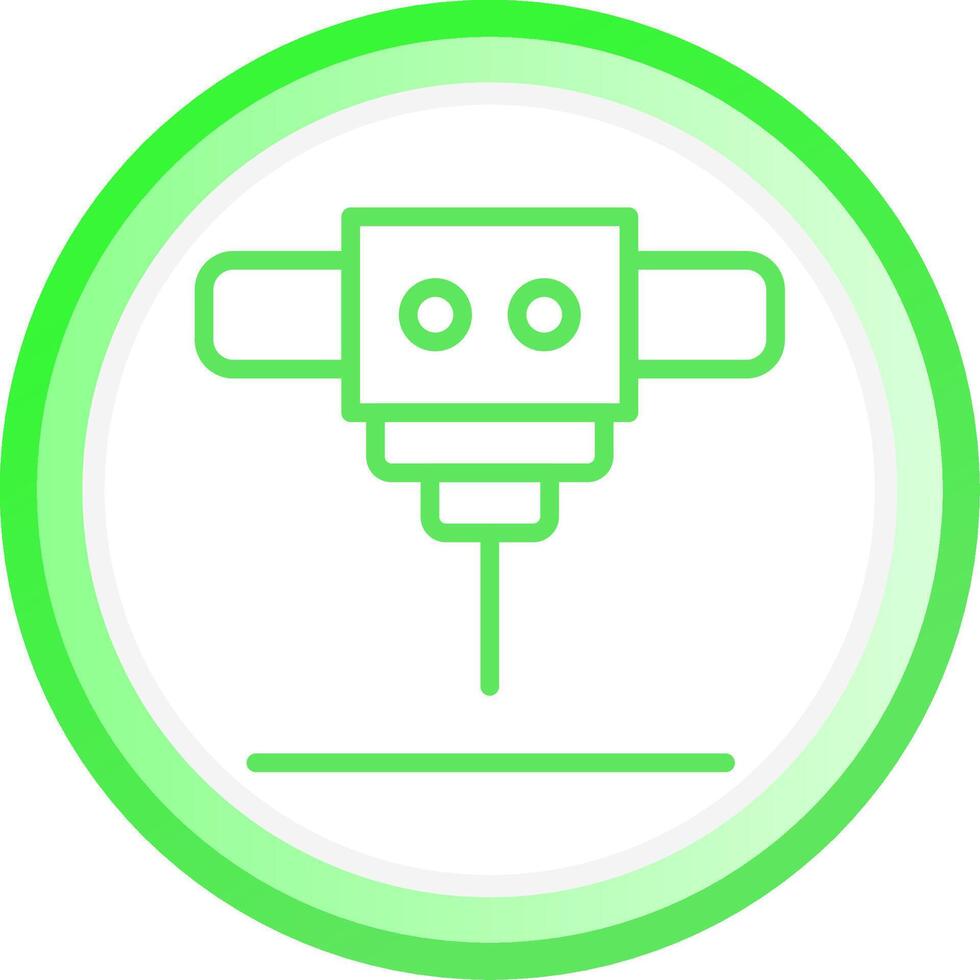 Laser Cutting Machine Creative Icon Design vector
