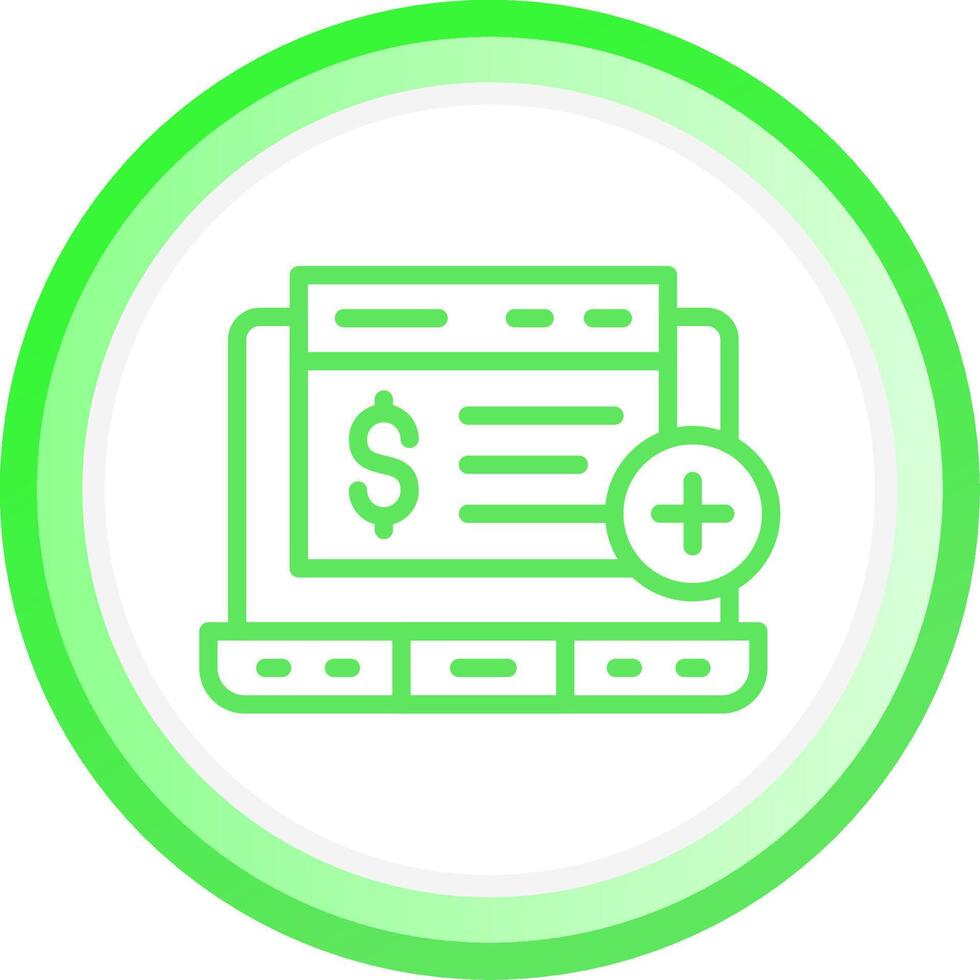 Bank Account Creative Icon Design vector