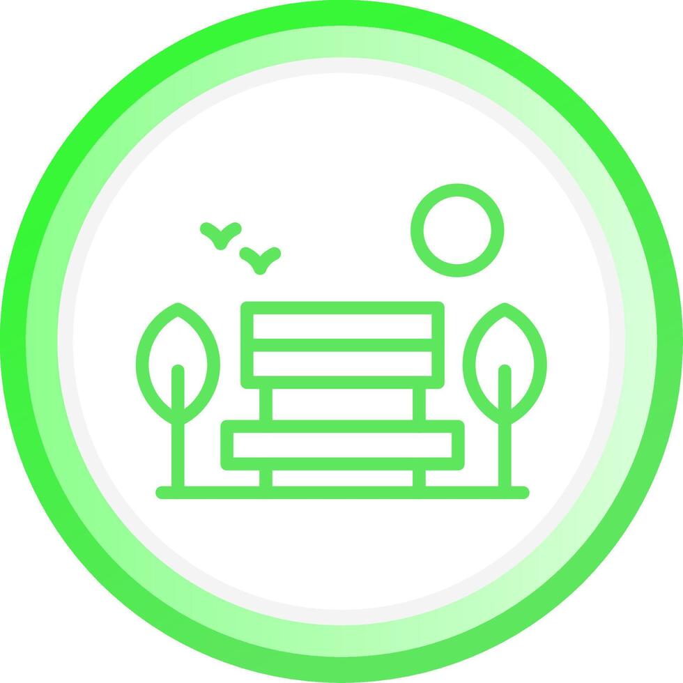 Park Landscape Creative Icon Design vector