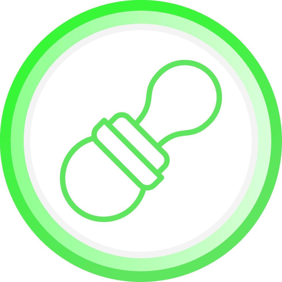 Line Green Circle Gradient Design vector