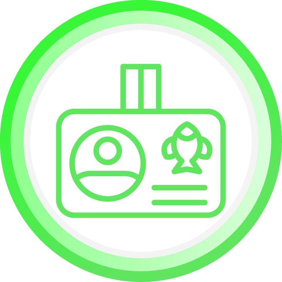 Fishing License Creative Icon Design vector