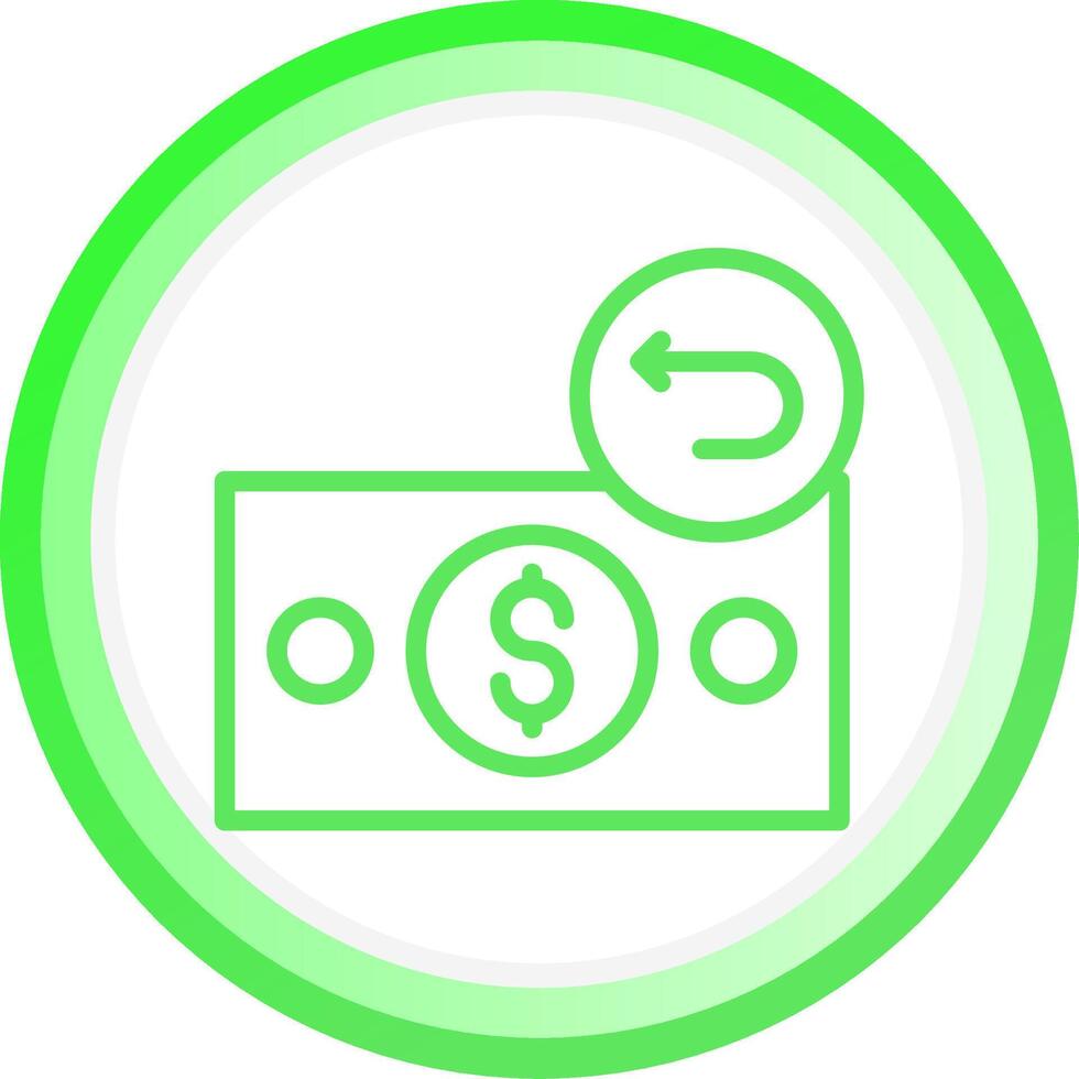 Line Green Circle Gradient Design vector