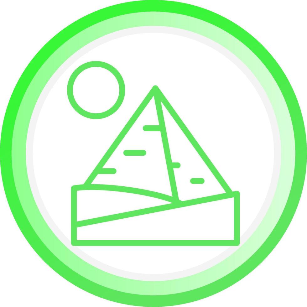 Pyramid Landscape Creative Icon Design vector