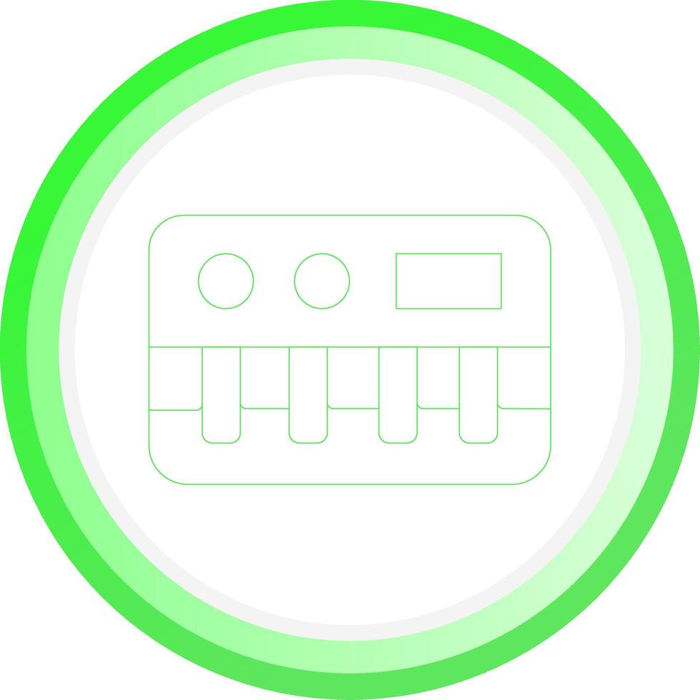 Line Green Circle Gradient Design vector