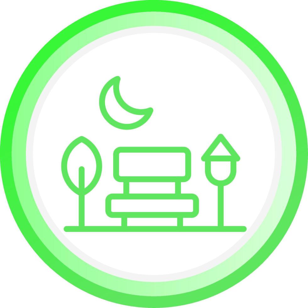 Park Landscape Creative Icon Design vector