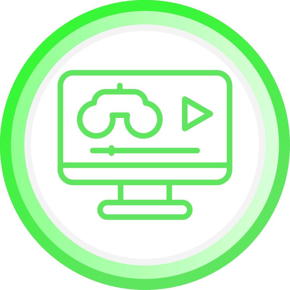 Game Streaming Creative Icon Design vector