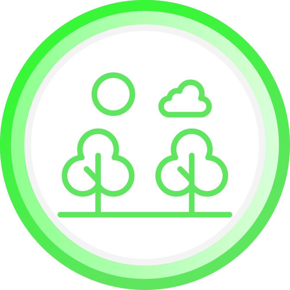 Forest Landscape Creative Icon Design vector