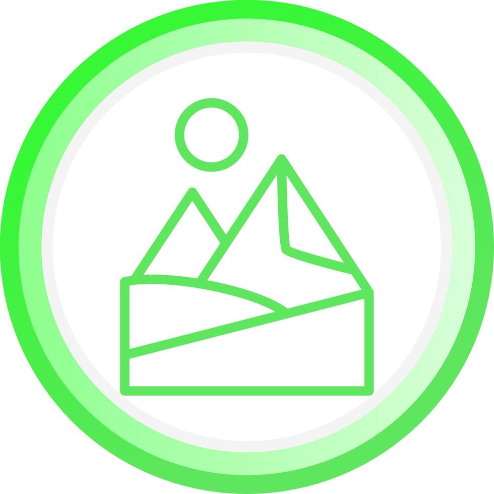 Desert Day Landscape Creative Icon Design vector