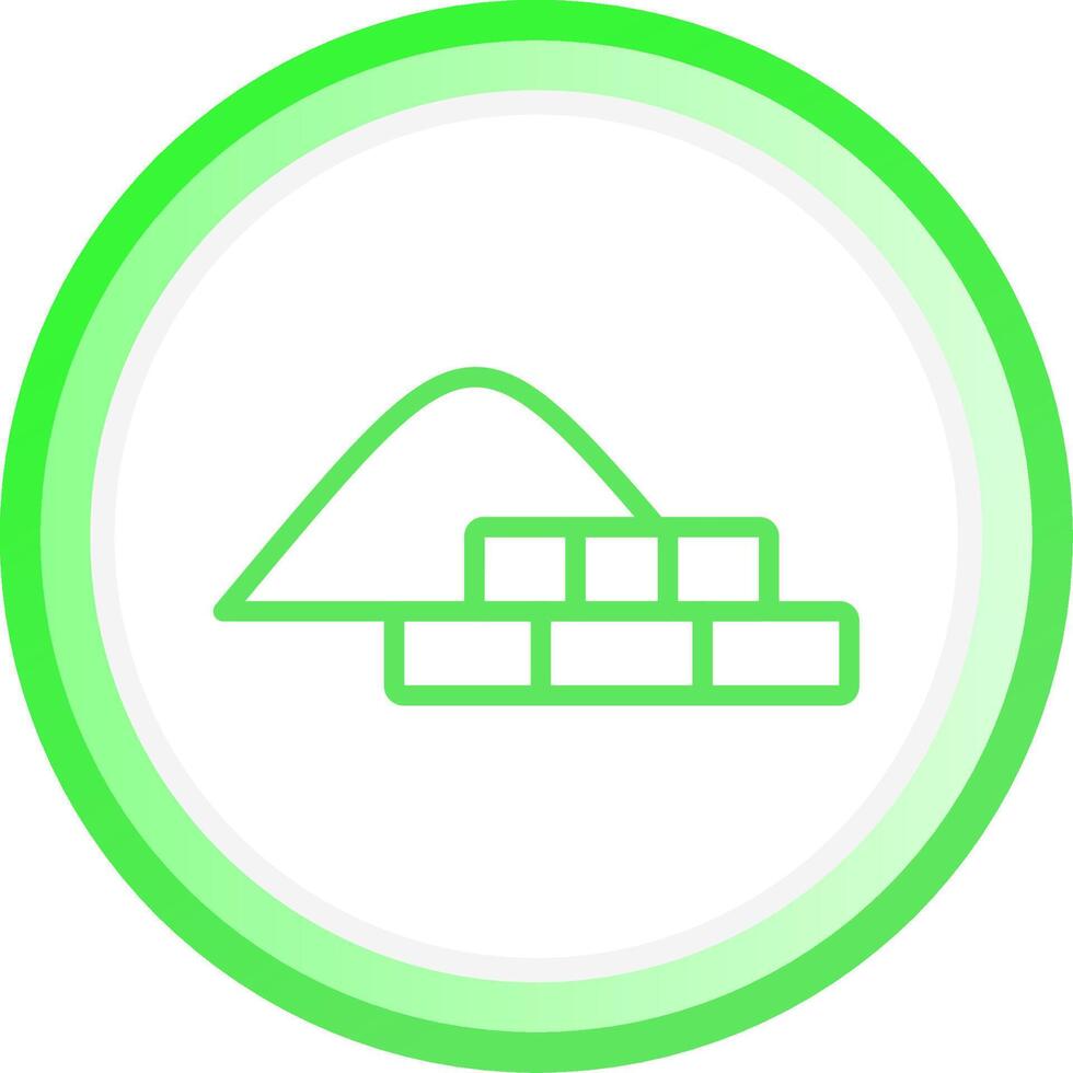 Line Green Circle Gradient Design vector