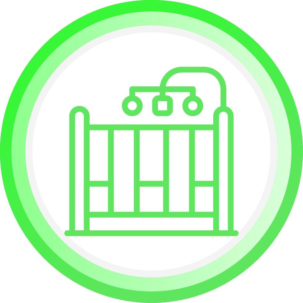 Baby Crib Creative Icon Design vector
