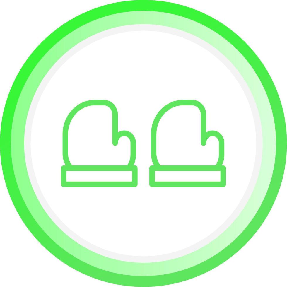 Baby Gloves Creative Icon Design vector