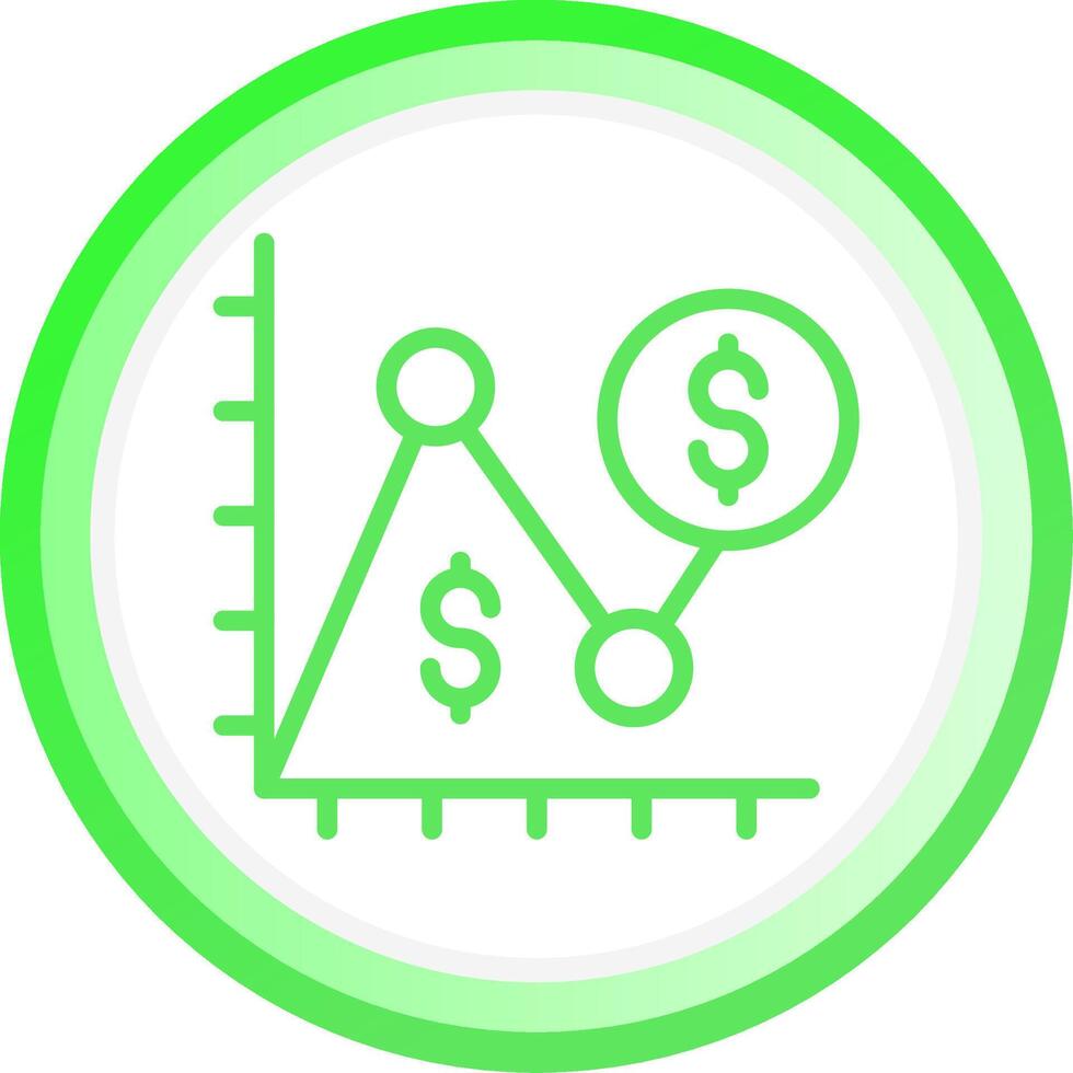 Average Dollar Sale Creative Icon Design vector