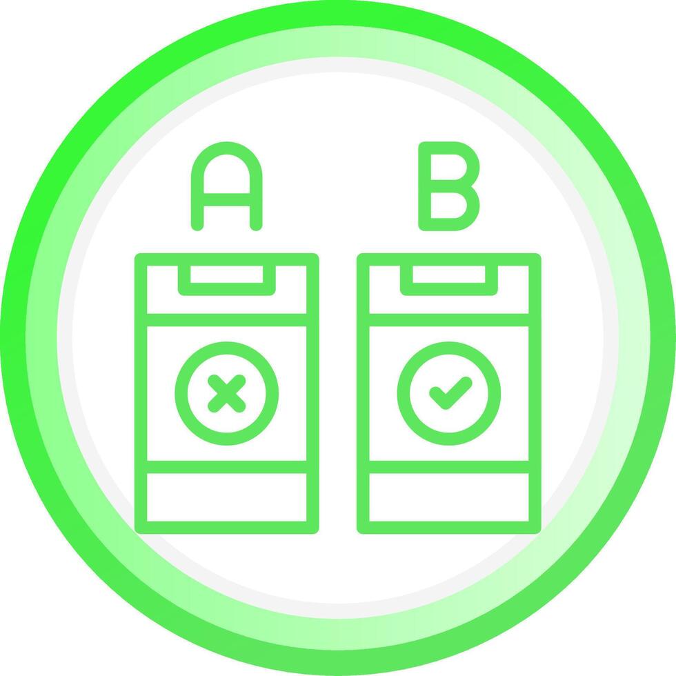 AB Testing Creative Icon Design vector