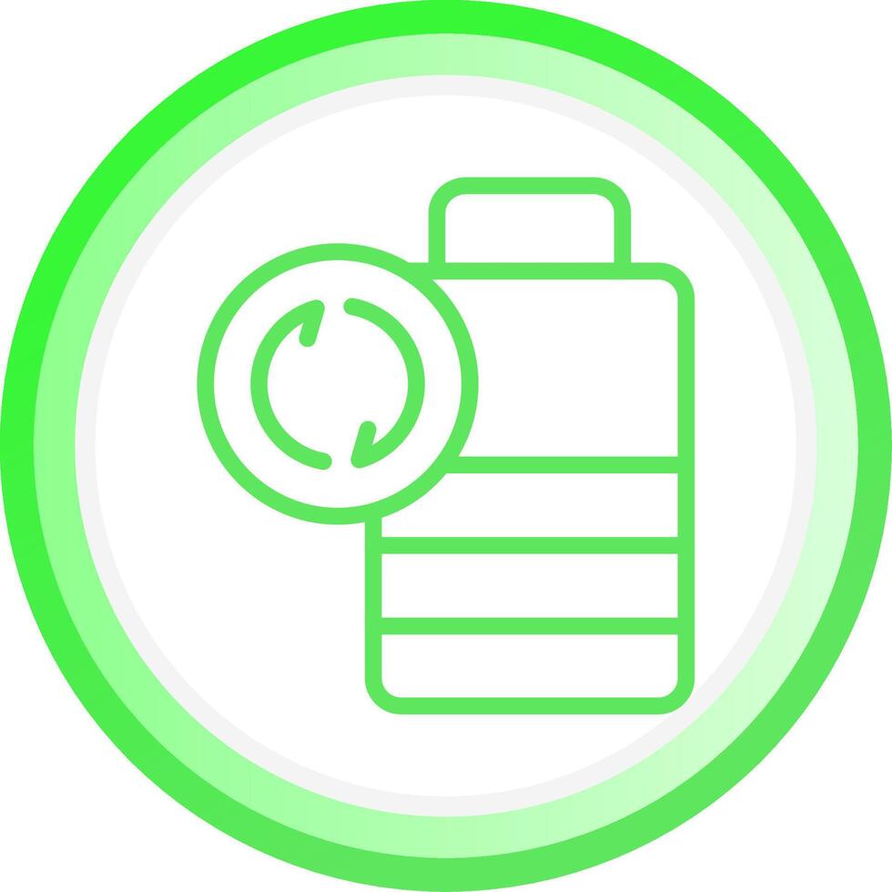 Battery Recyclings Creative Icon Design vector