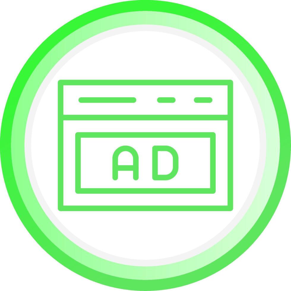 Native Advertising Creative Icon Design vector