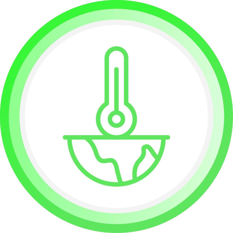 Global Warming Creative Icon Design vector
