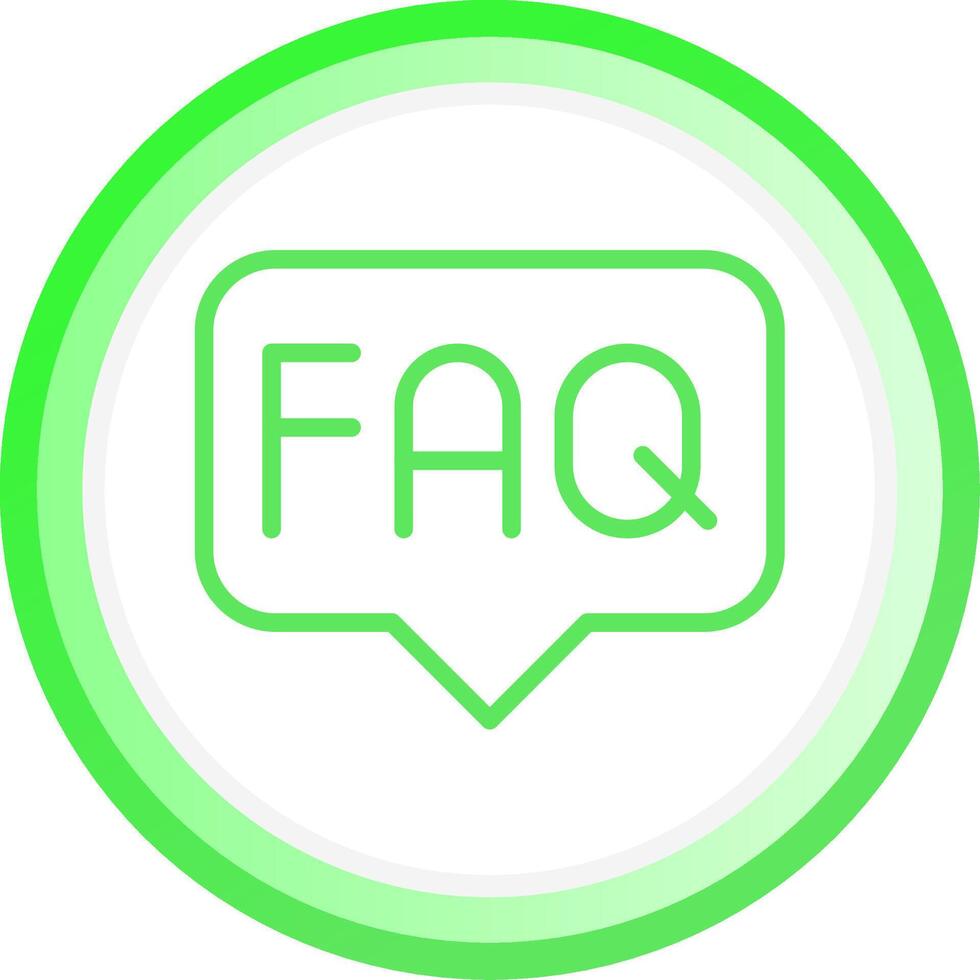 FAQ Creative Icon Design vector