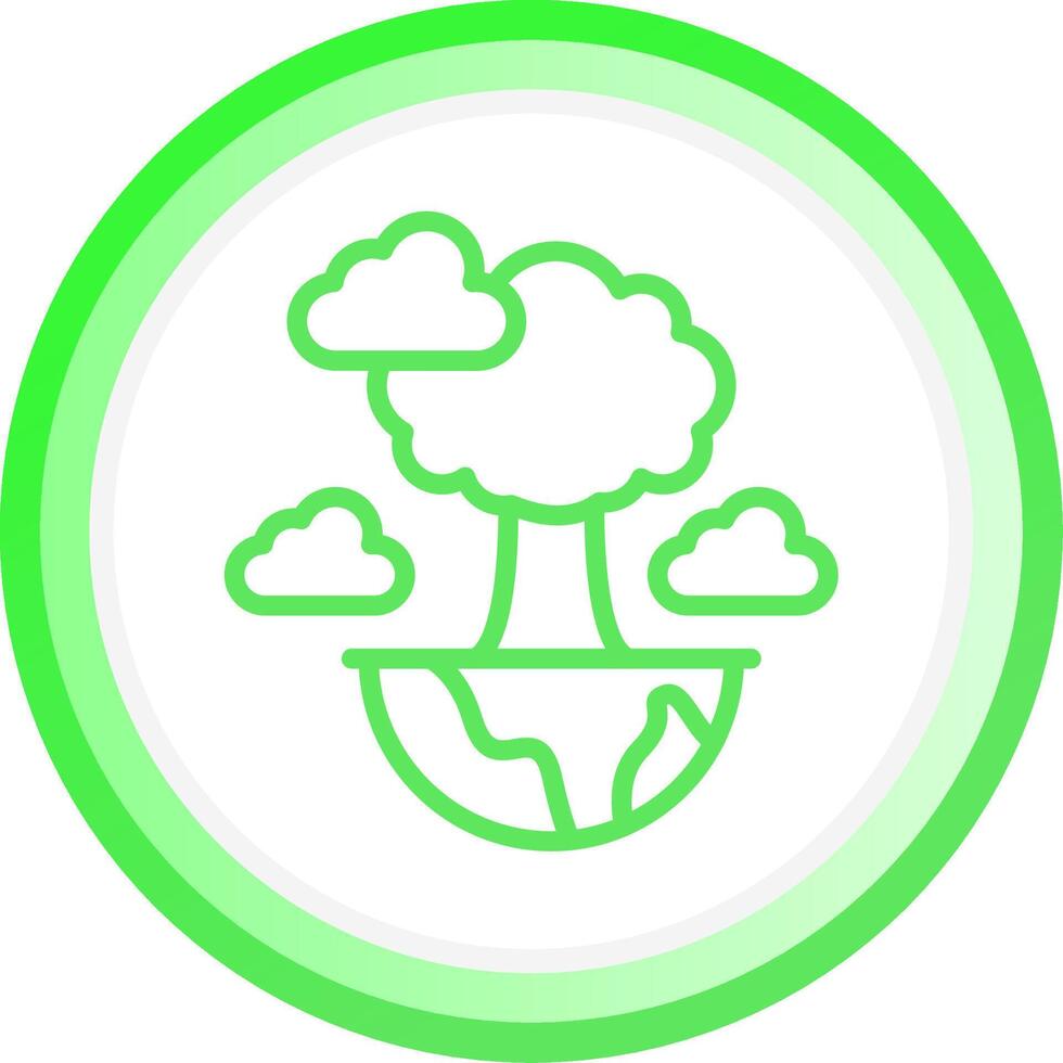 Green Planet Creative Icon Design vector