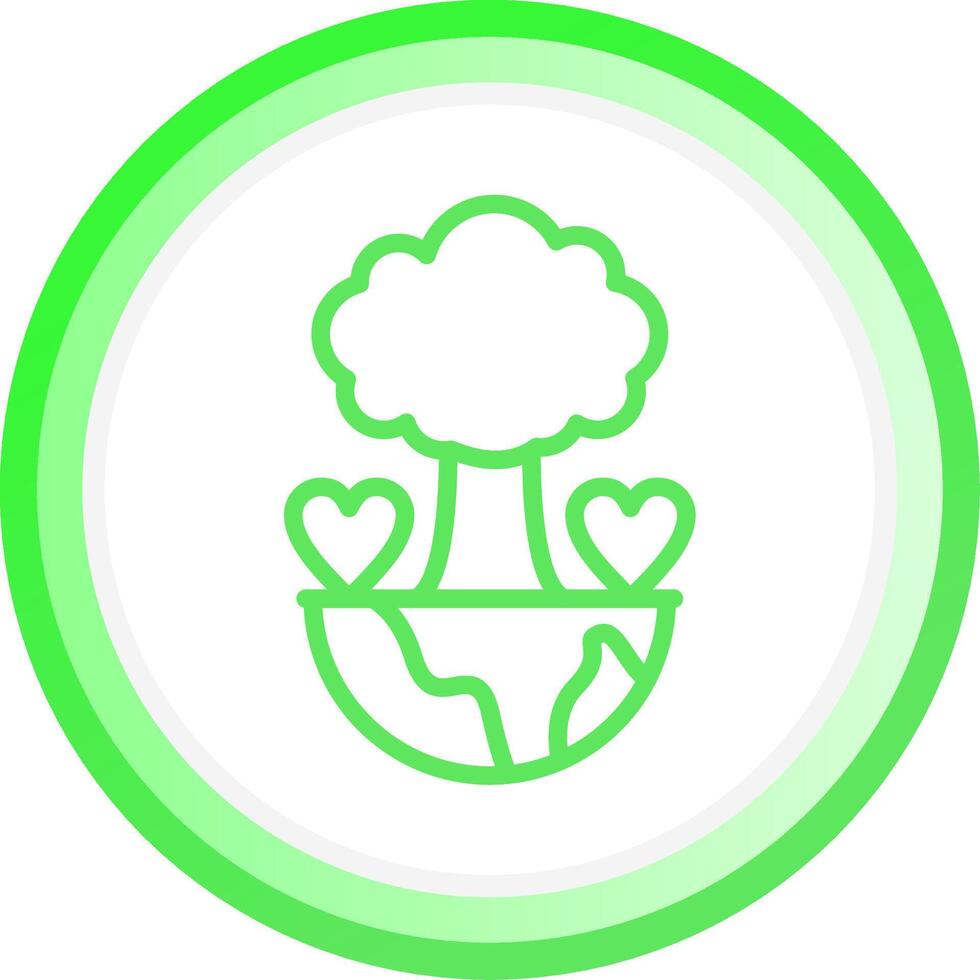 Save Planet Creative Icon Design vector