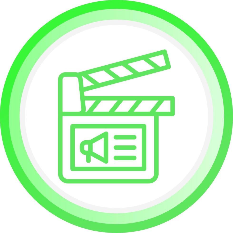 Cinema Ad Creative Icon Design vector