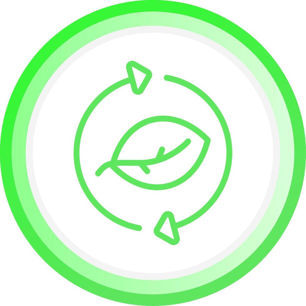 Leaf Recycle Creative Icon Design vector