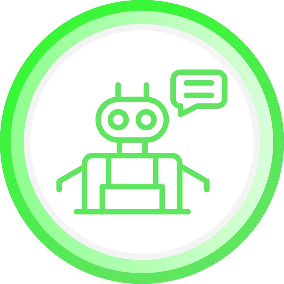 Chatbot Creative Icon Design vector