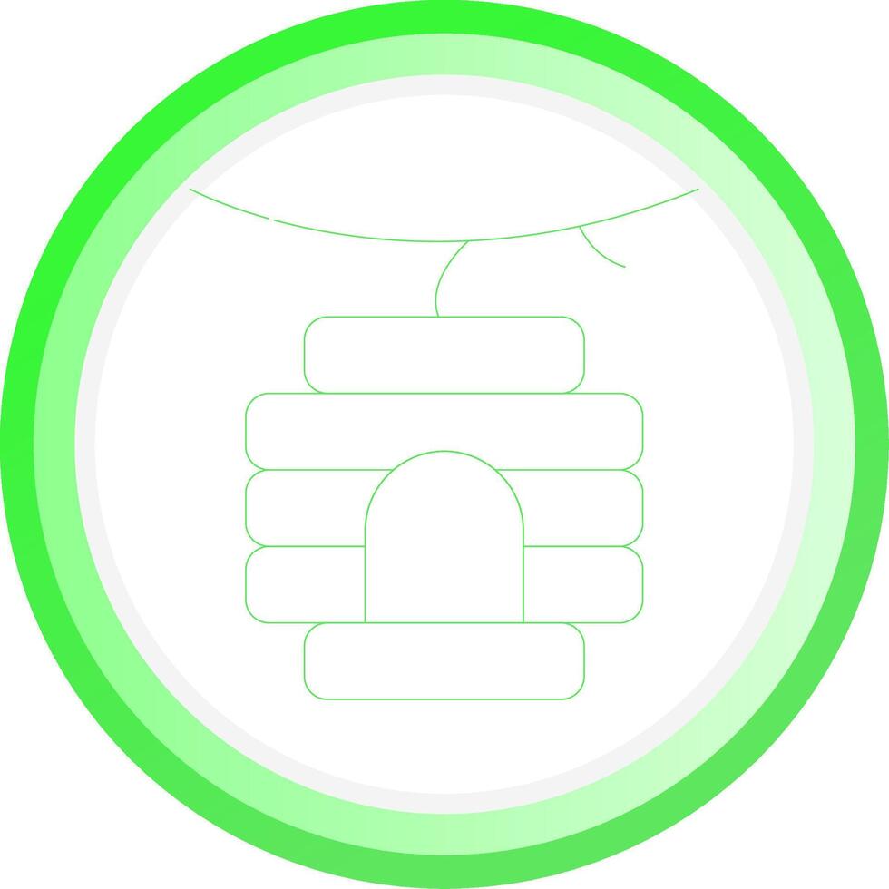 Bee Hive Creative Icon Design vector