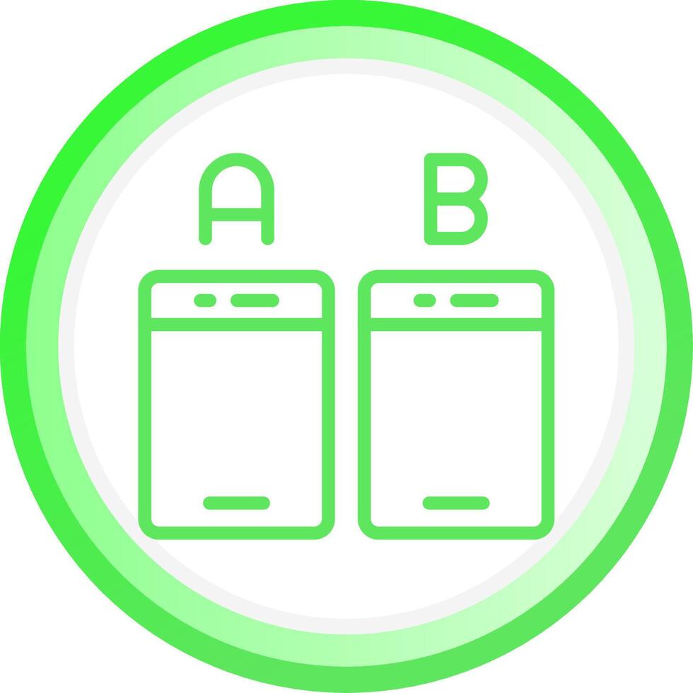 Ab Testing Creative Icon Design vector