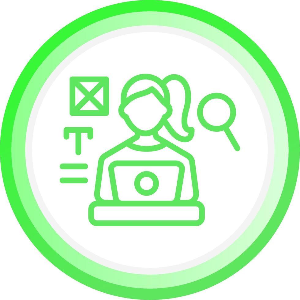 Blogger Creative Icon Design vector