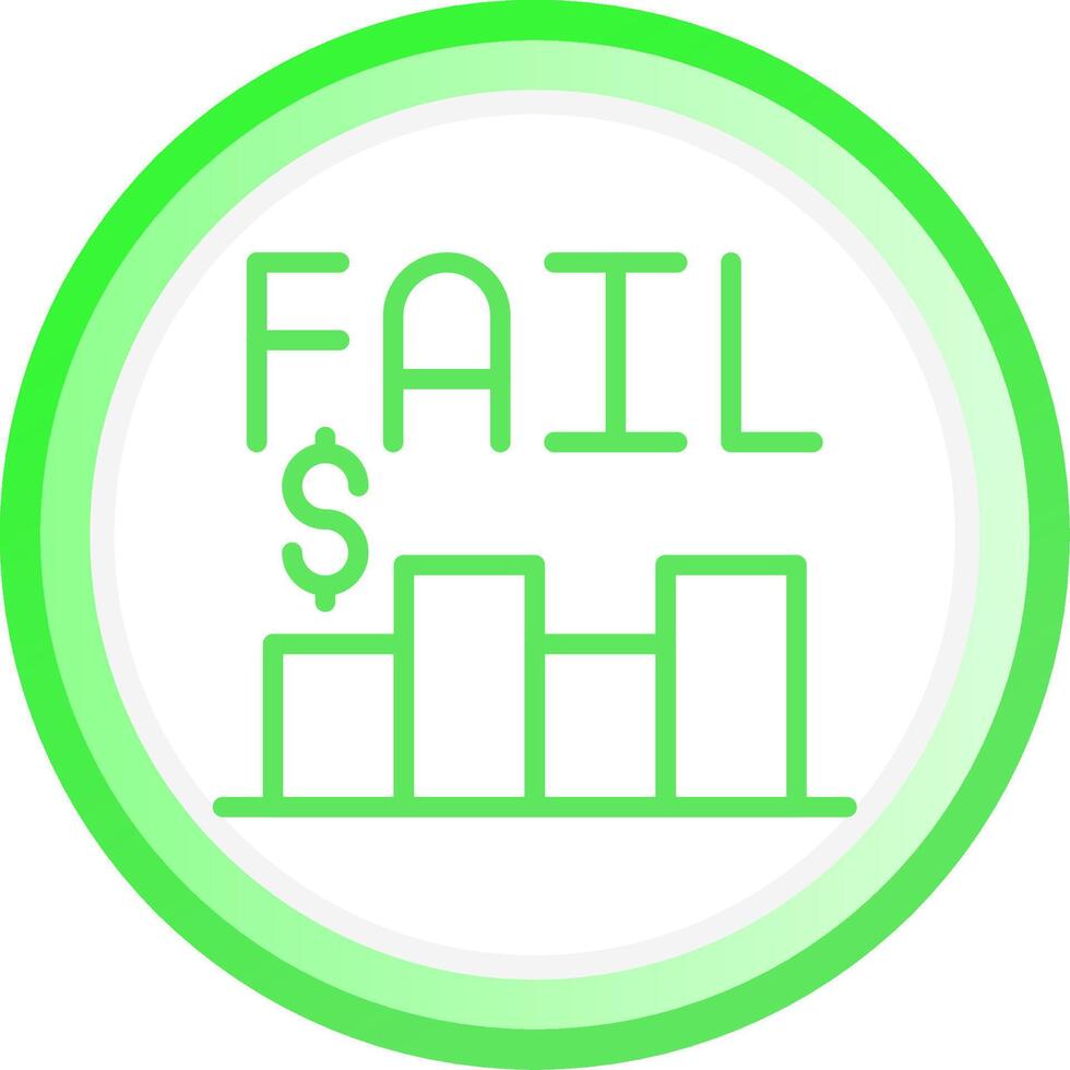 Business Fail Creative Icon Design vector