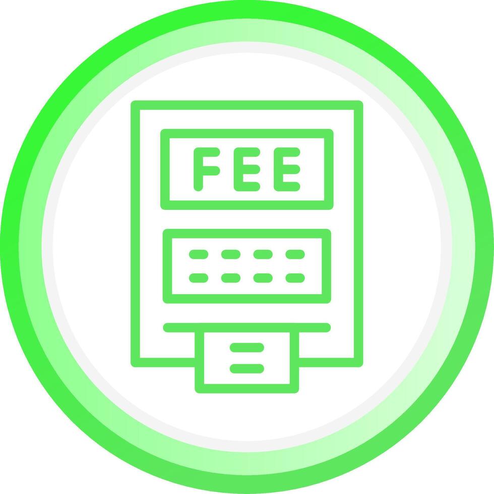 ATM Fees Creative Icon Design vector