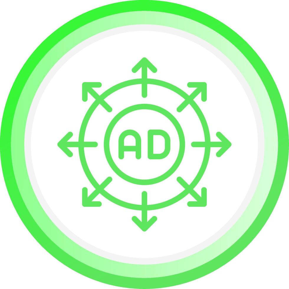 Advertising Submission Creative Icon Design vector