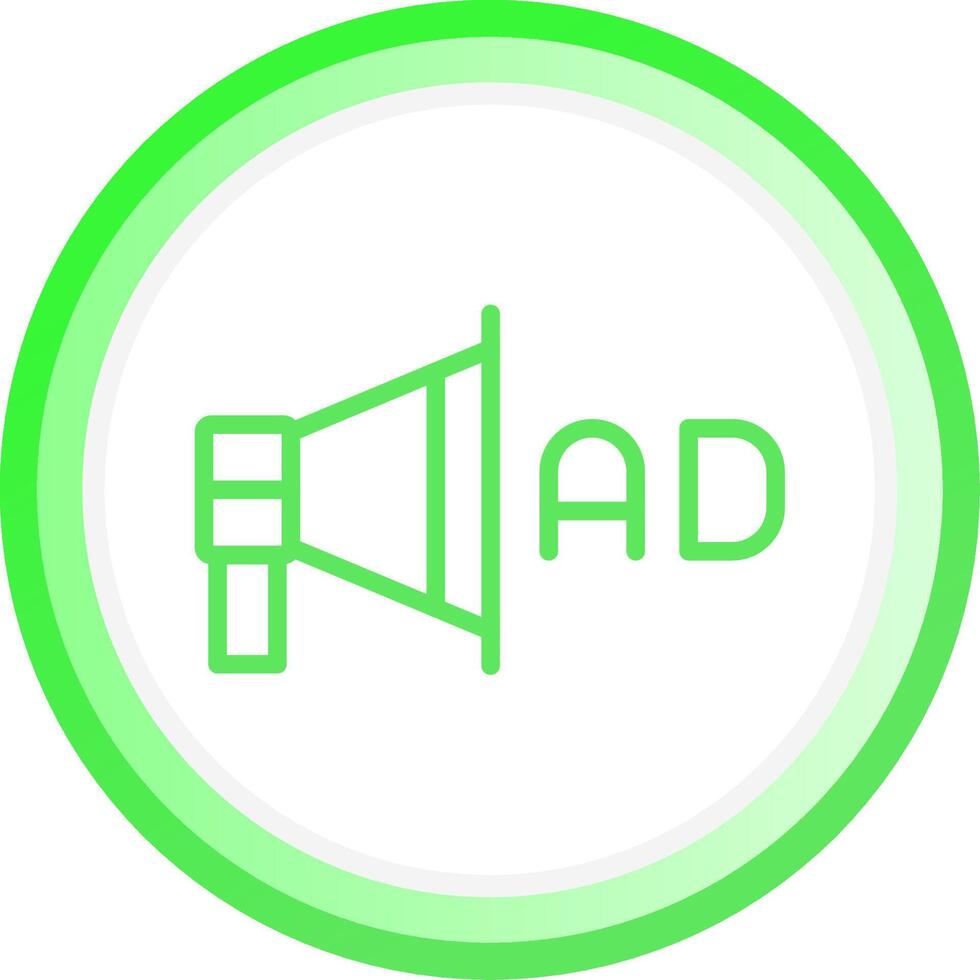 Ad Campaign Creative Icon Design vector