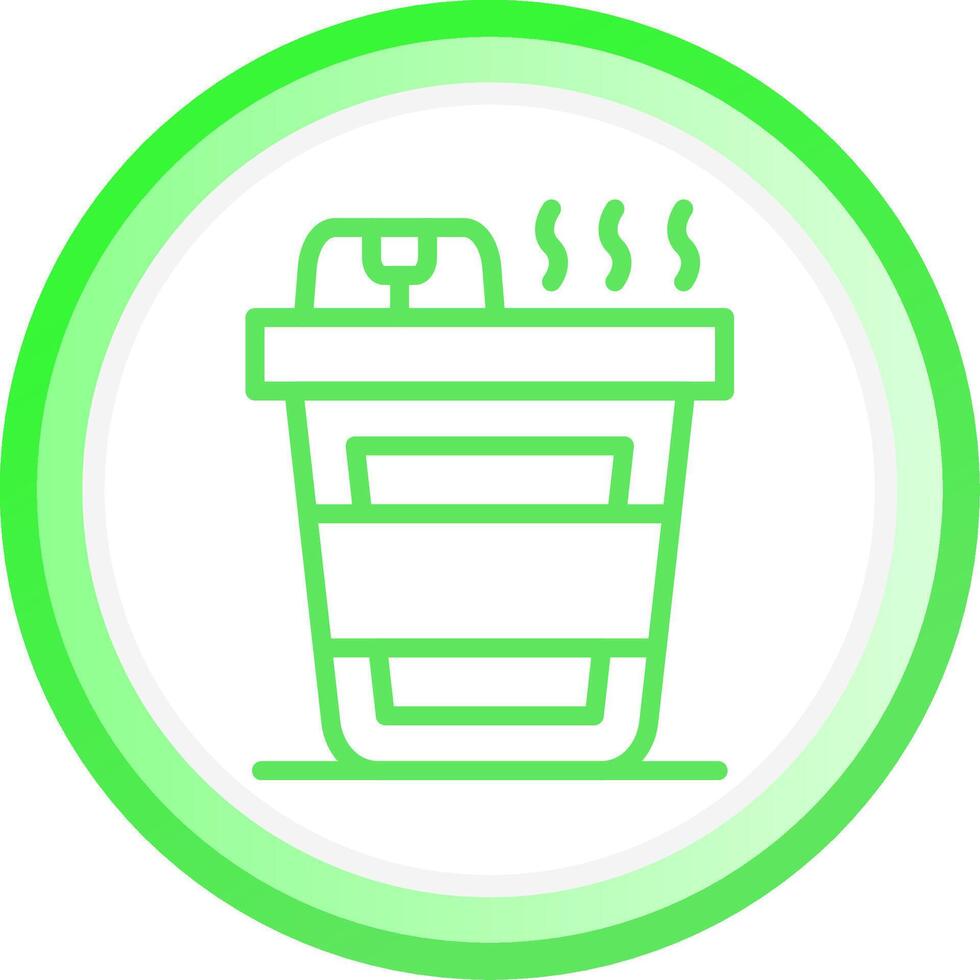 Line Green Circle Gradient Design vector