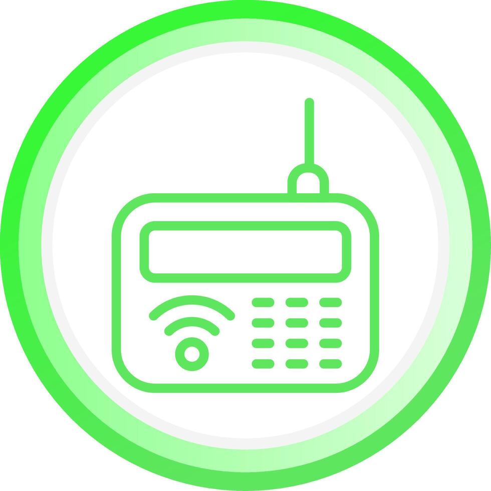 Intercom Creative Icon Design vector