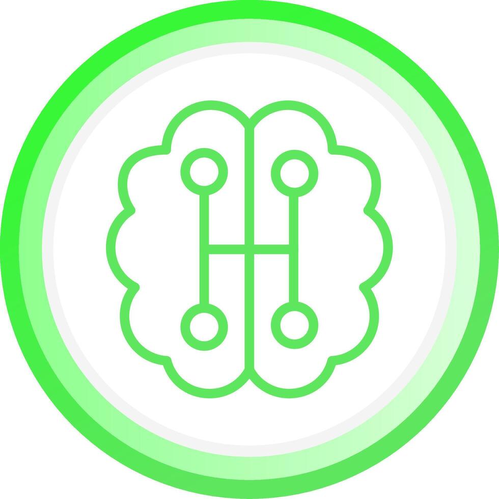 Line Green Circle Gradient Design vector
