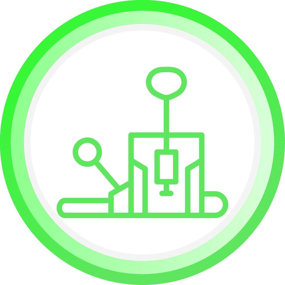 Pilates Chair Creative Icon Design vector