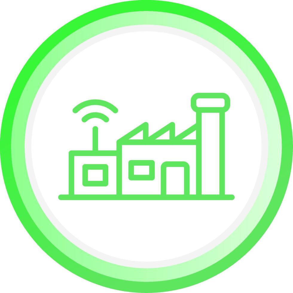 Line Green Circle Gradient Design vector