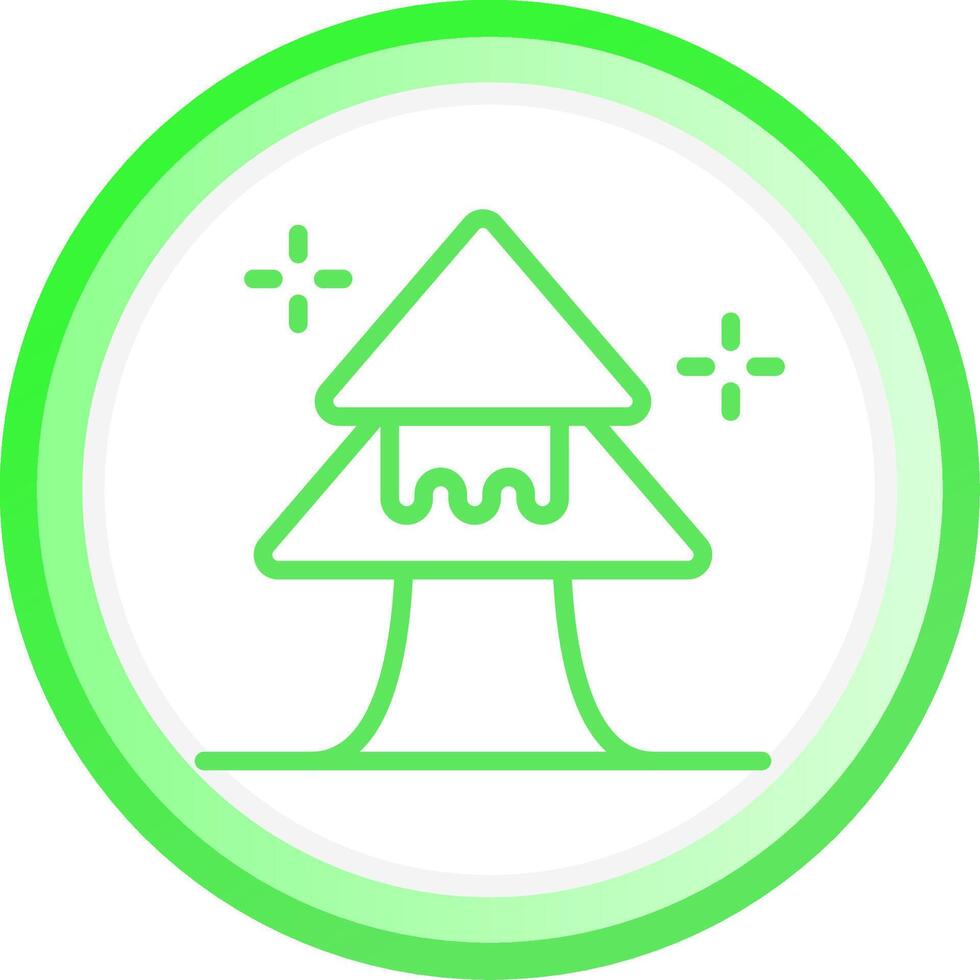 Snow Covered Tree Creative Icon Design vector