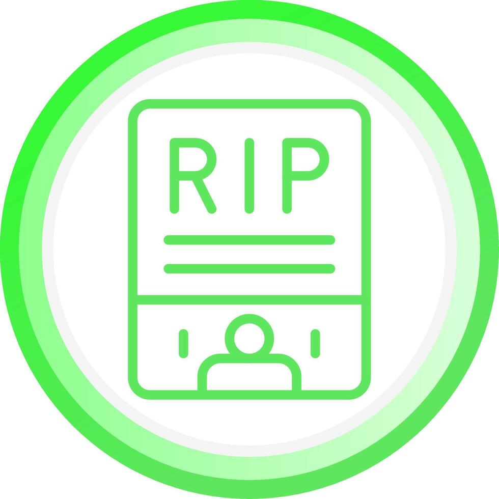 Obituary Creative Icon Design vector