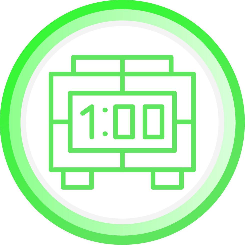 Digital Clock Creative Icon Design vector