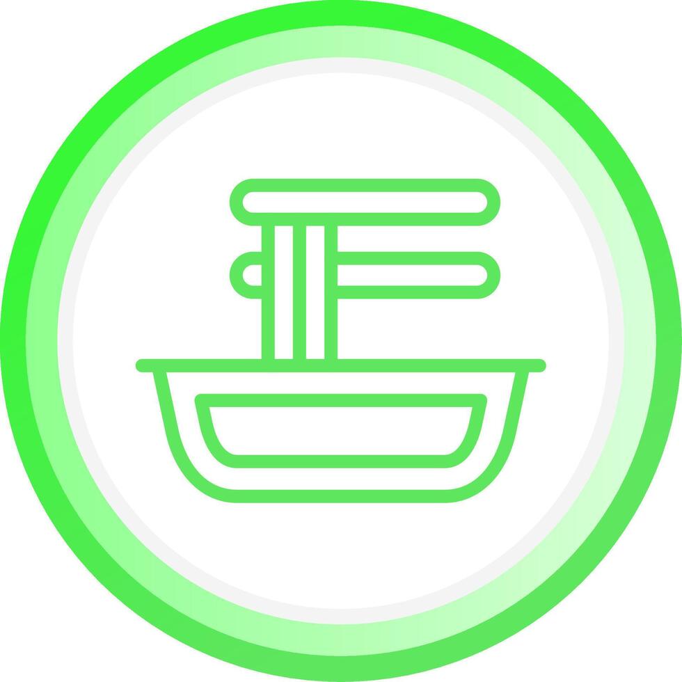 Line Green Circle Gradient Design vector