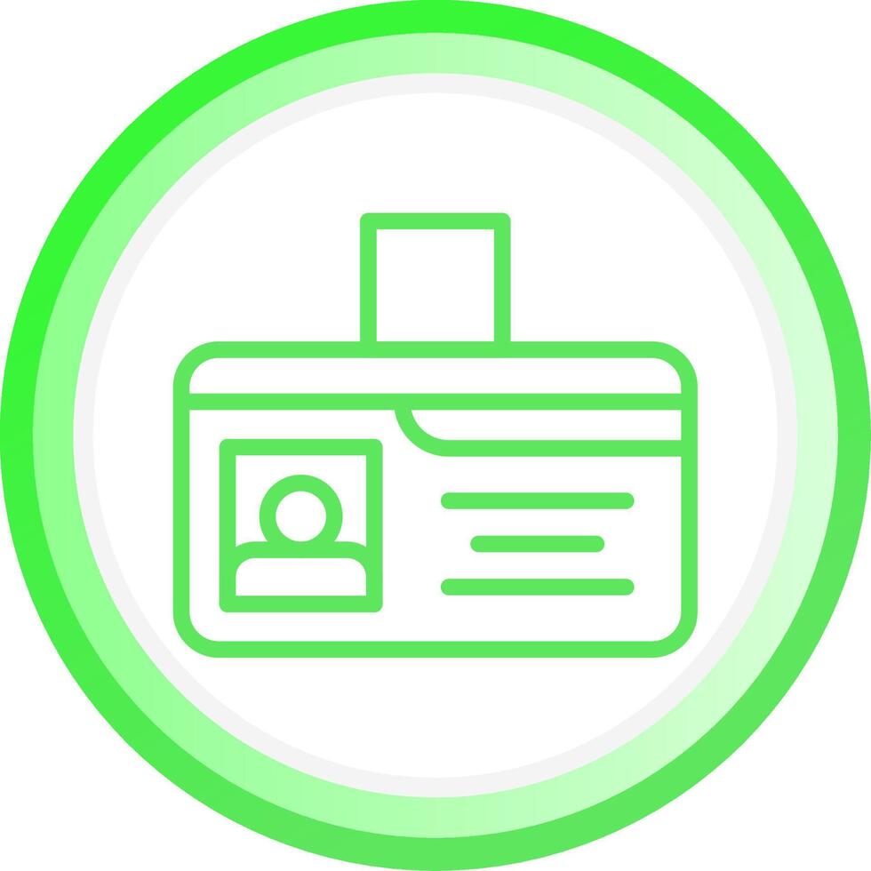 Identification Card Creative Icon Design vector