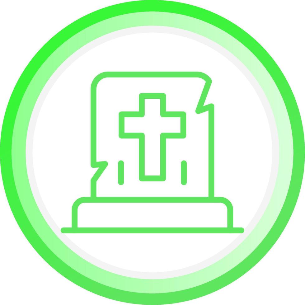 Gravestone Creative Icon Design vector