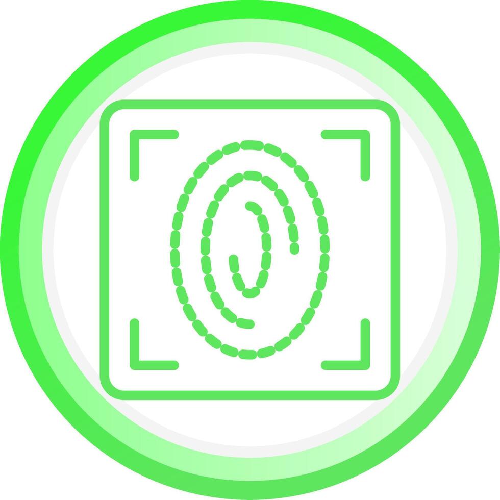 Fingerprint Scan Creative Icon Design vector