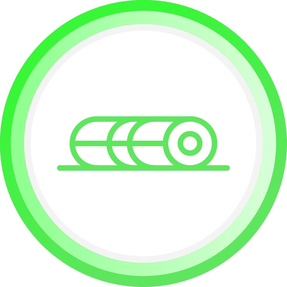 Foam Roller Creative Icon Design vector