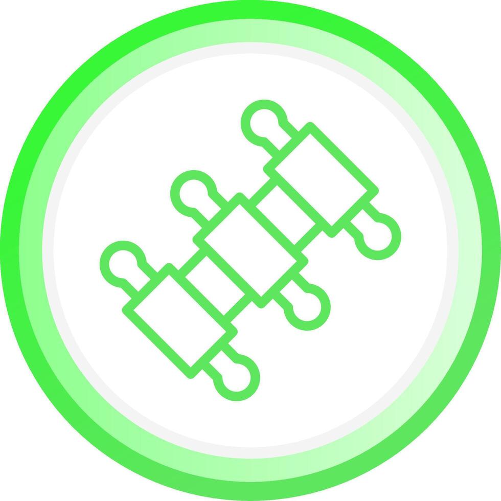Dorsal Spine Creative Icon Design vector