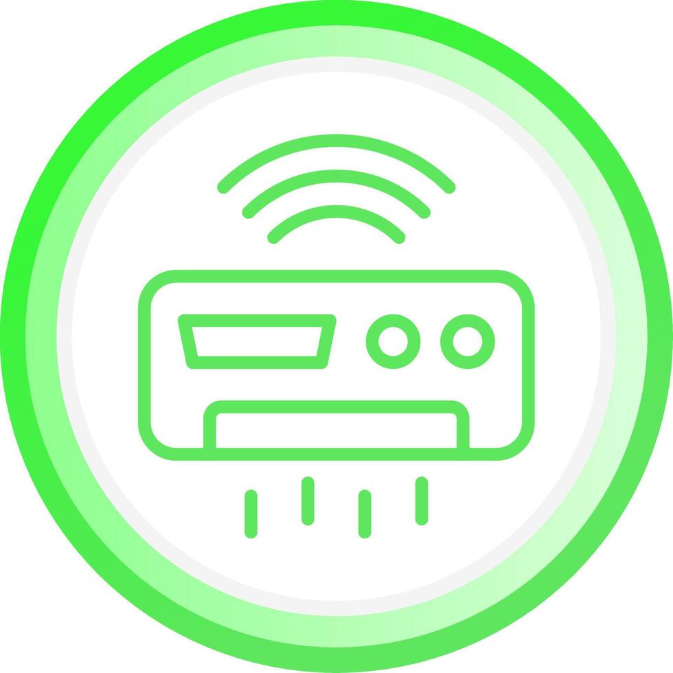 Smart Air Conditioner Creative Icon Design vector